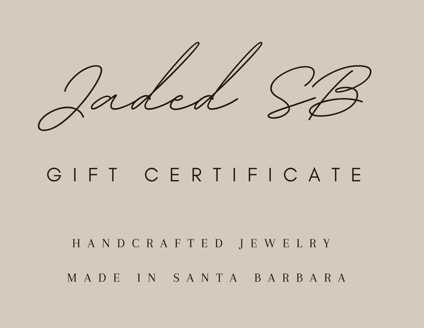 JadedSB Gift Card Jaded SB
