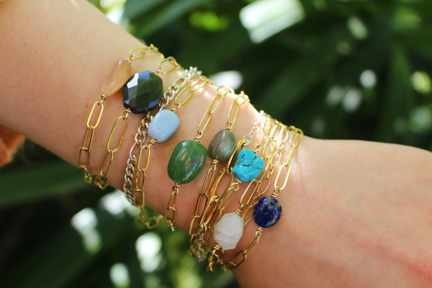 Turquoise Paperclip Chain Bracelet My Store