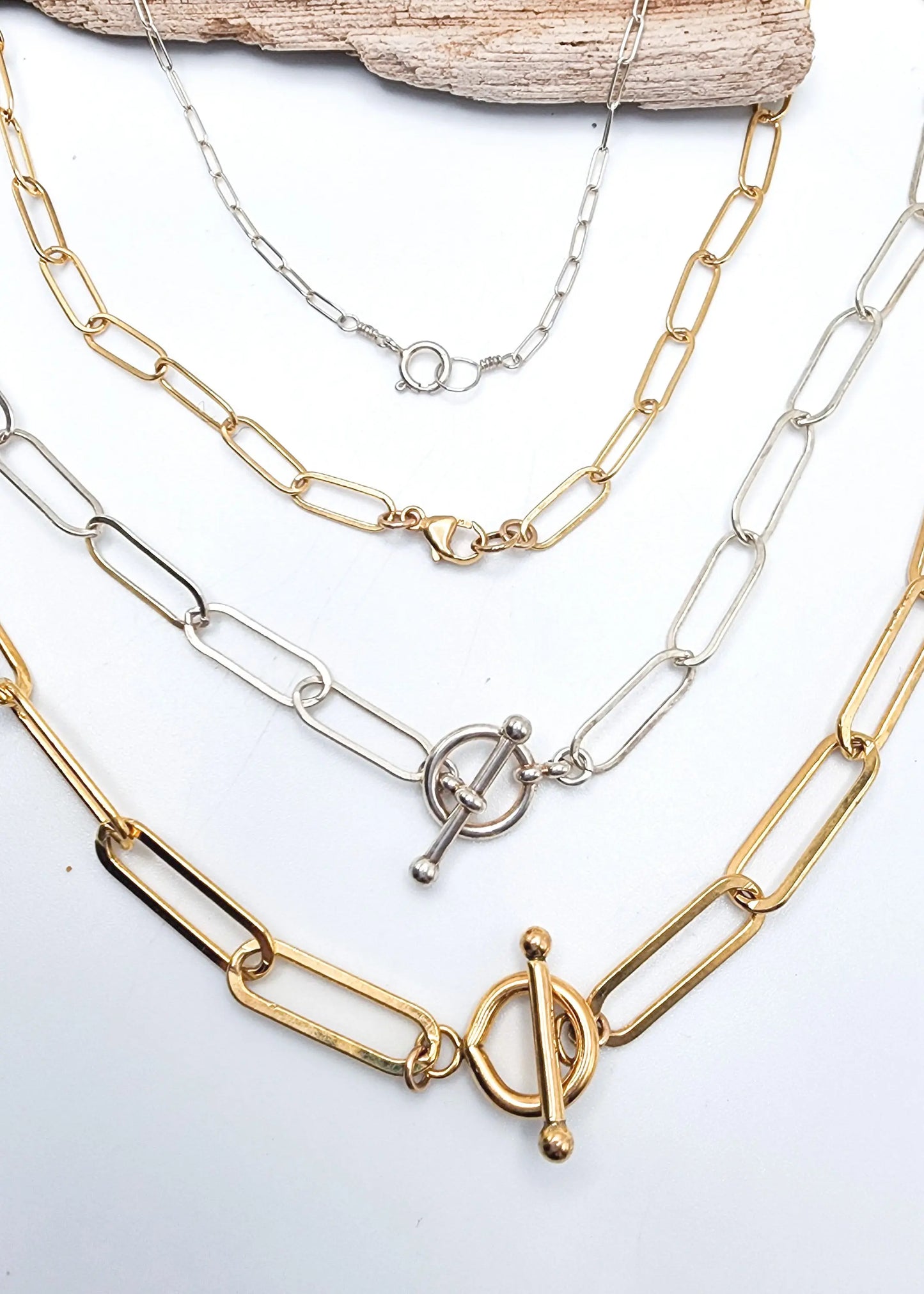 14k Gold Fill Paperclip Chain, Small, Medium, Large, Extra Large My Store