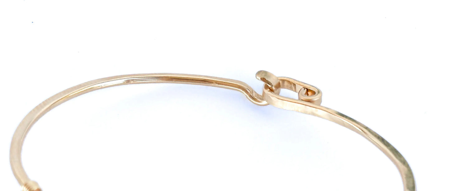Moonstone Bangle, Sterling Silver, 14K Gold Fill My Store