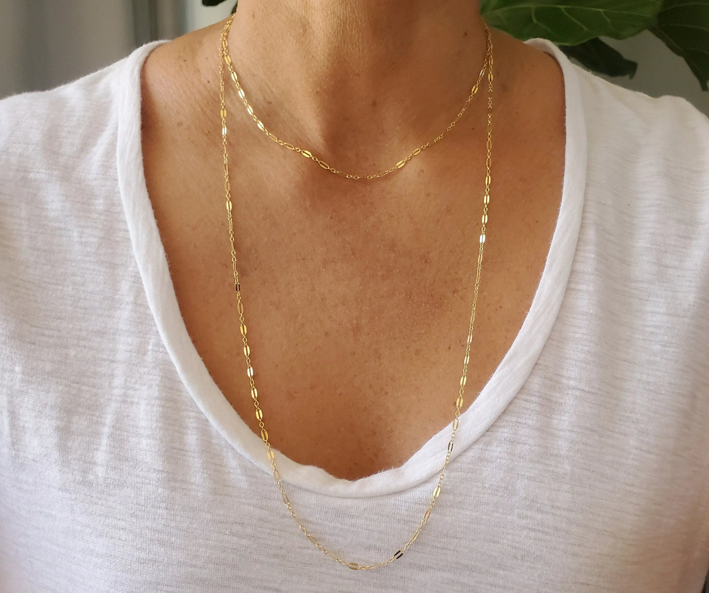 Long Dainty Sterling Silver Wrap Necklace My Store