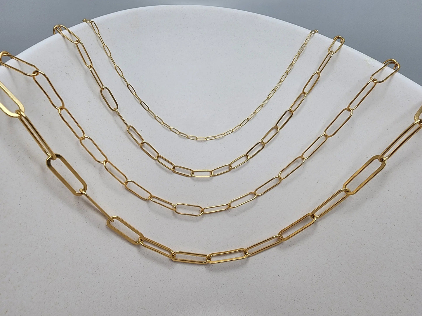 Sterling Silver Paperclip Chain, Small, Medium, Large My Store