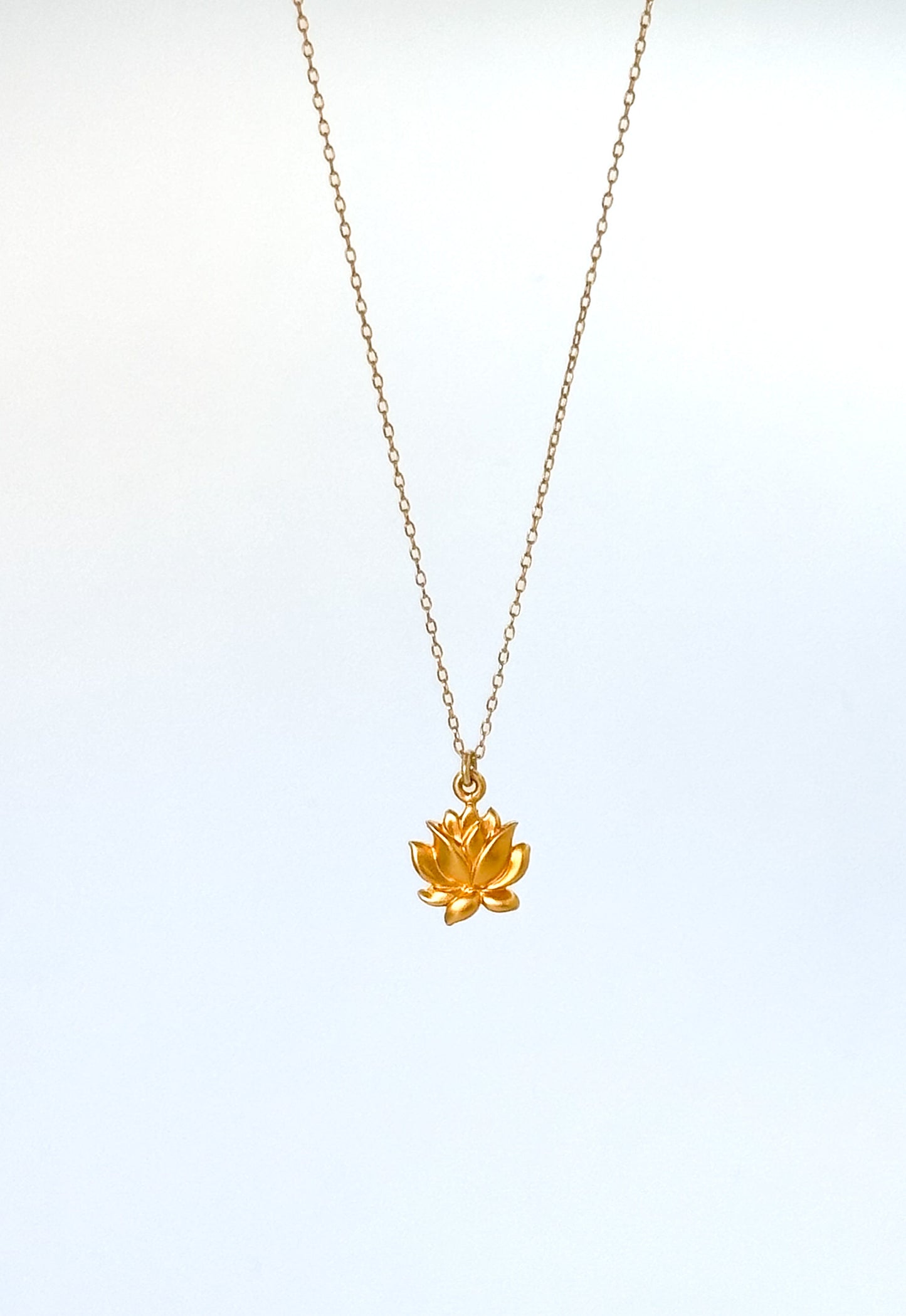 Gold Vermeil Lotus Necklace