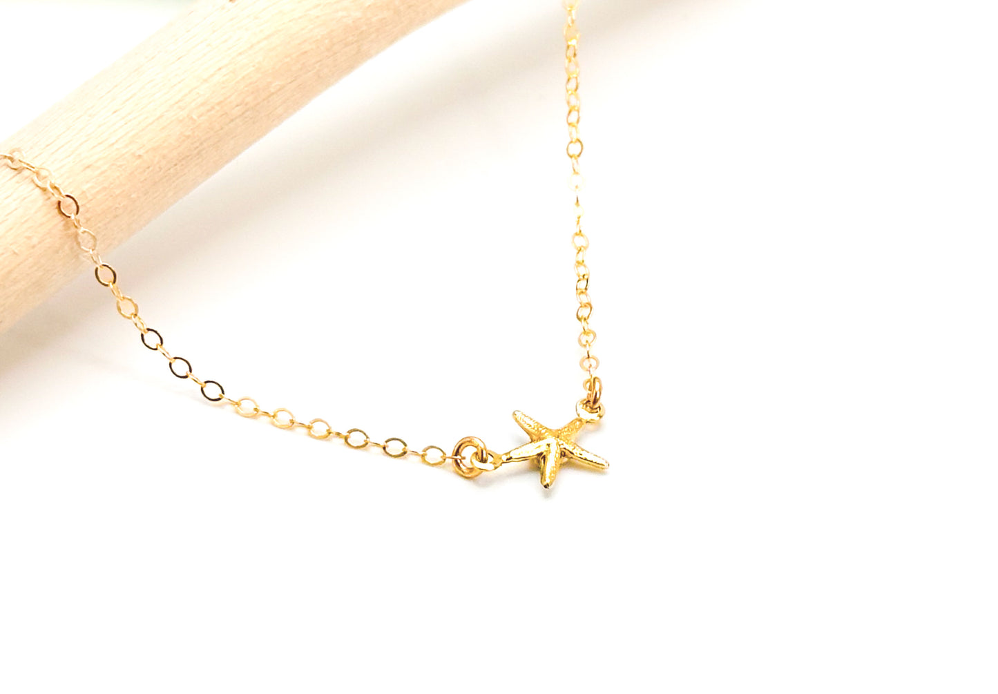 Tiny Gold Filled Starfish Necklace