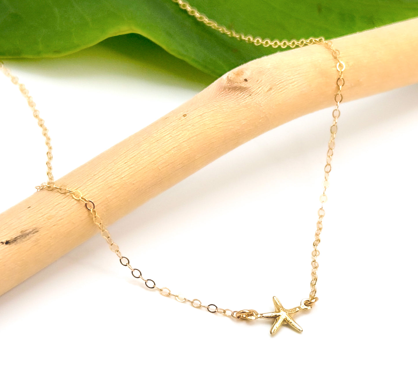 Tiny Gold Filled Starfish Necklace