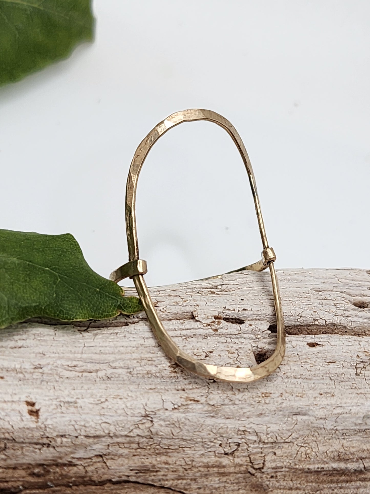 Large Gold Oval Ring