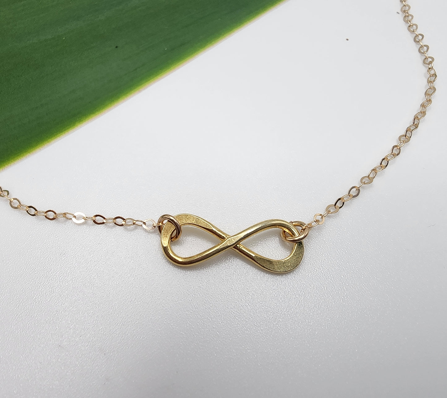 Large Infinity Necklace, Sterling Silver, Vermeil