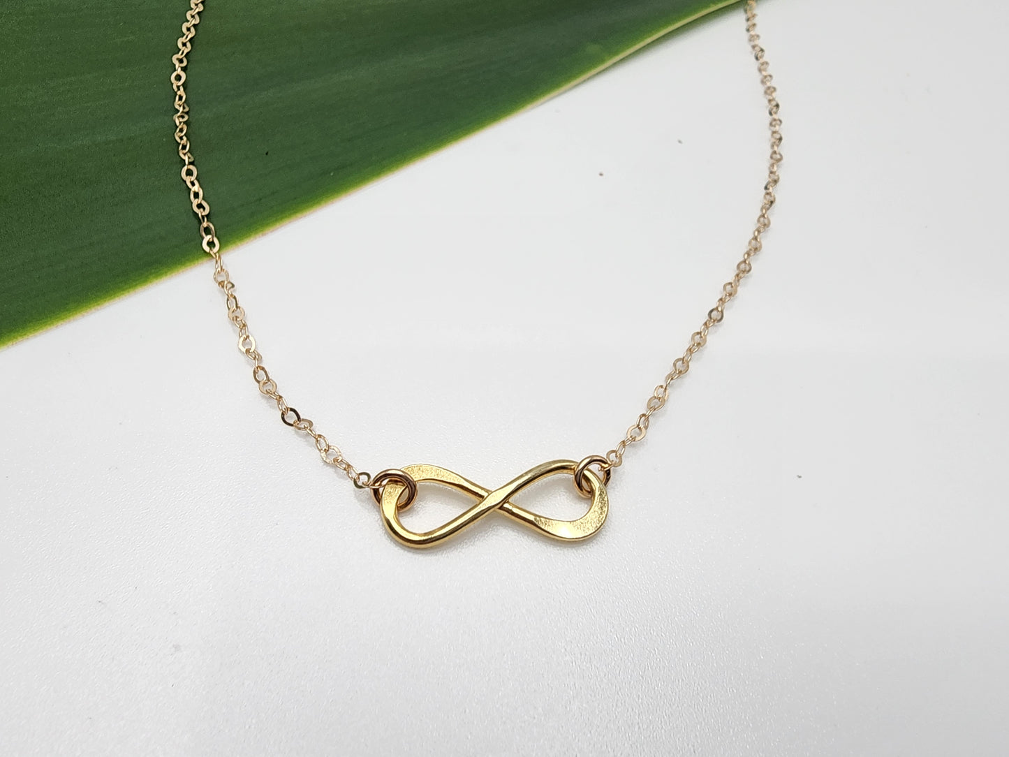 Large Infinity Necklace, Sterling Silver, Vermeil