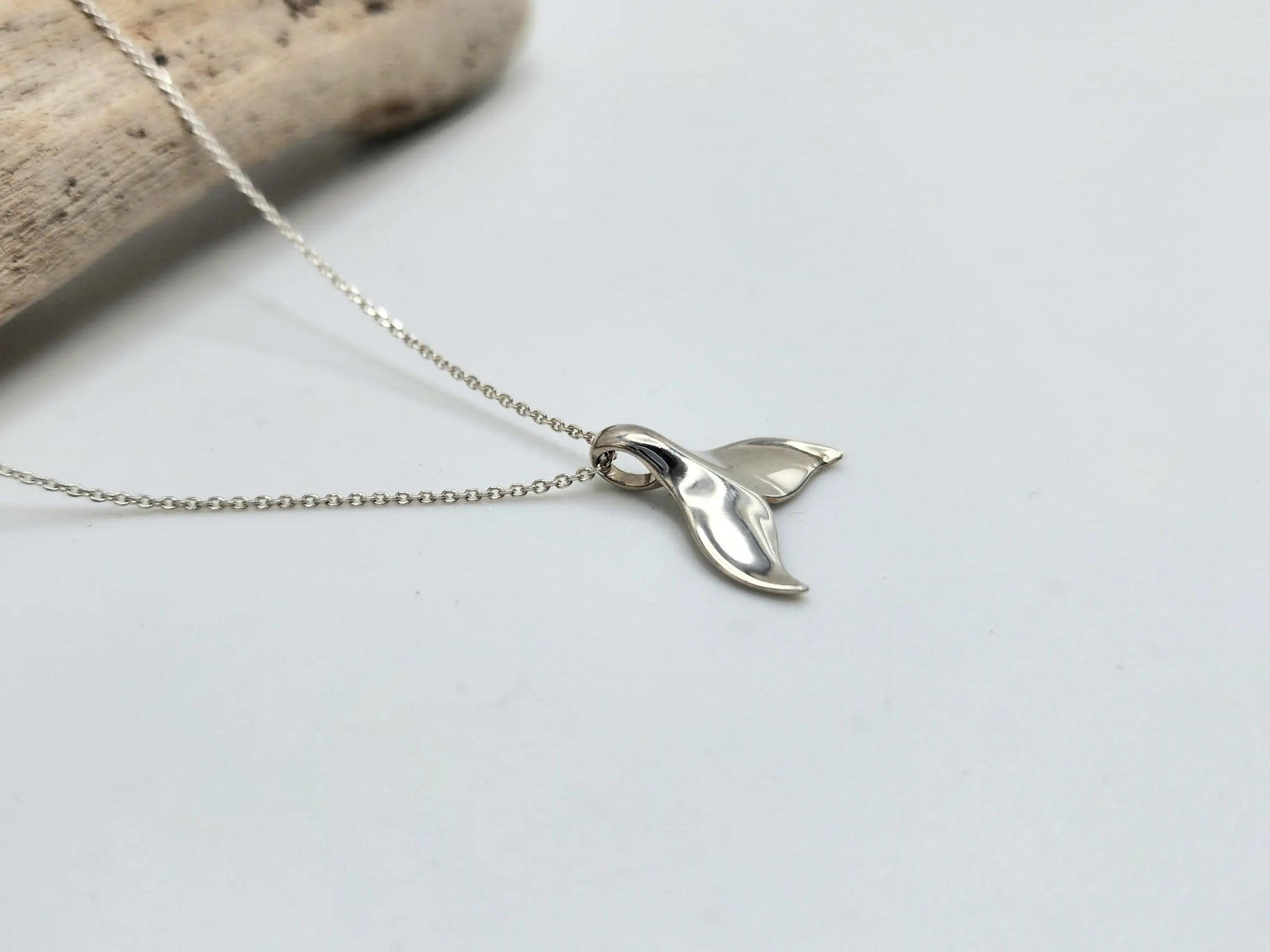 Sterling Tail Necklace, Whale, Mermaid, Dolphin, Ocean, Sterling Silver, Tail Necklace, Sterling Silver Necklace, Whale Necklace, Necklace My Store
