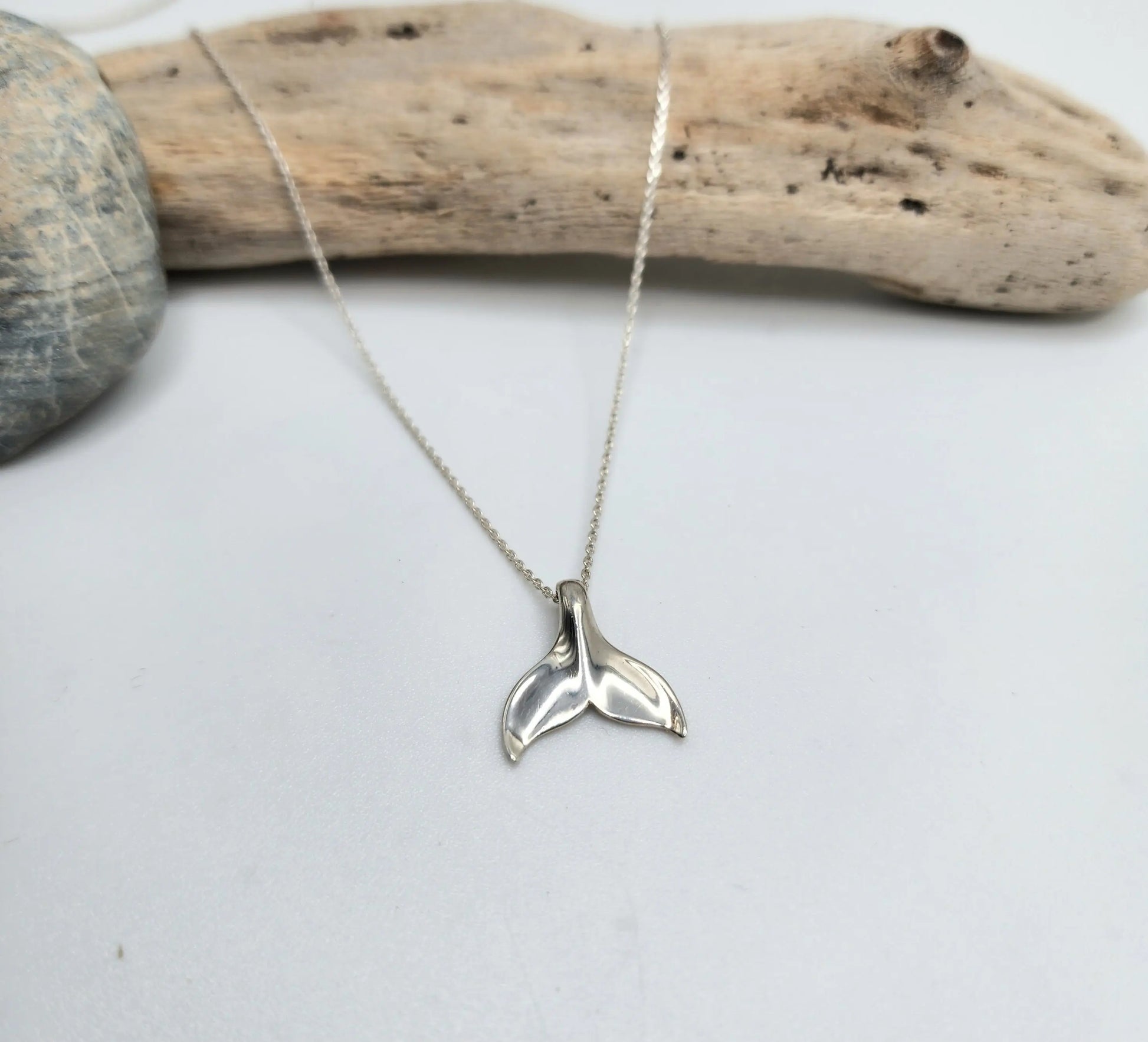 Sterling Tail Necklace, Whale, Mermaid, Dolphin, Ocean, Sterling Silver, Tail Necklace, Sterling Silver Necklace, Whale Necklace, Necklace My Store