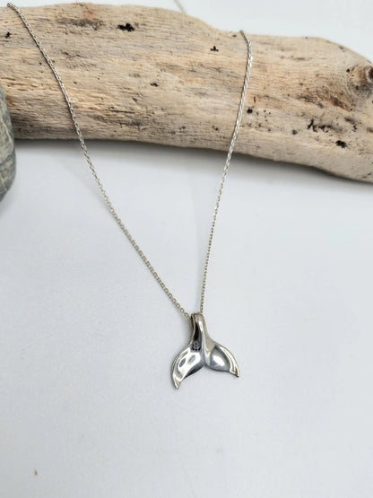 Sterling Tail Necklace, Whale, Mermaid, Dolphin, Ocean, Sterling Silver, Tail Necklace, Sterling Silver Necklace, Whale Necklace, Necklace My Store
