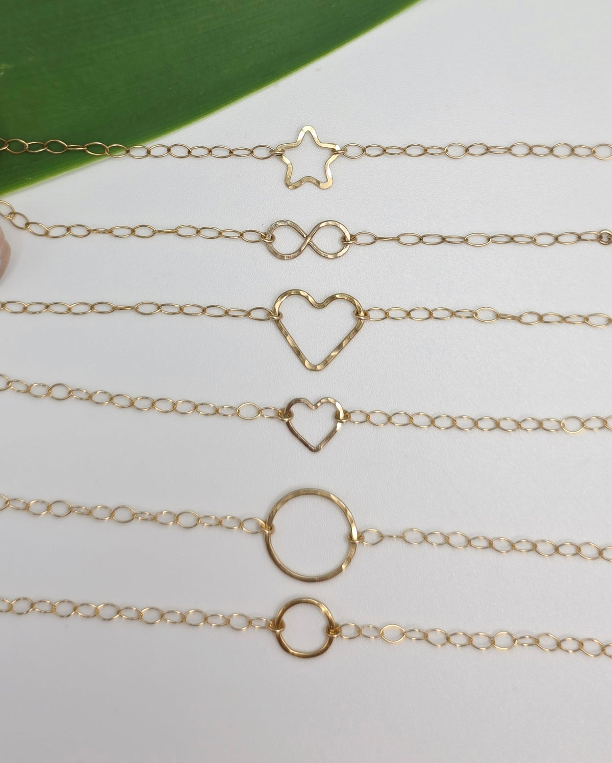 Gold Bracelet, Heart, Circle, Infinity, Double Circle My Store