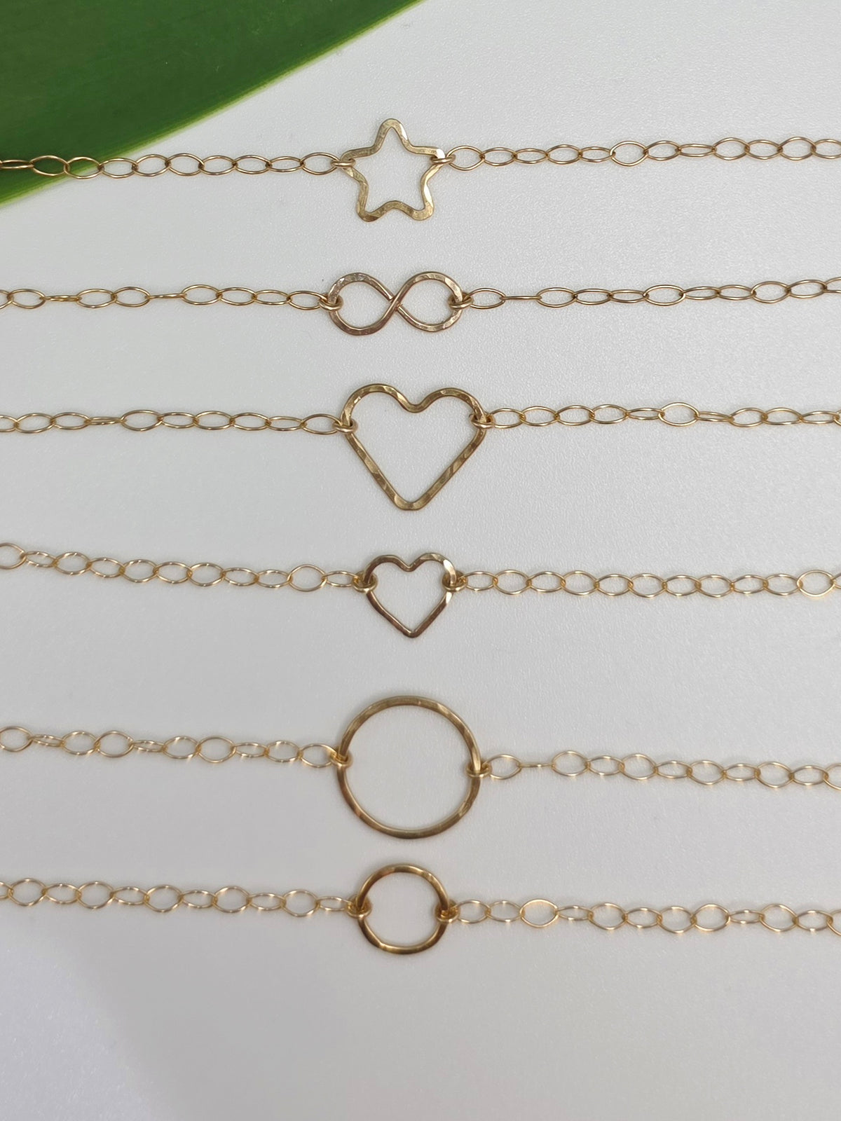Gold Bracelet, Heart, Circle, Infinity, Double Circle My Store