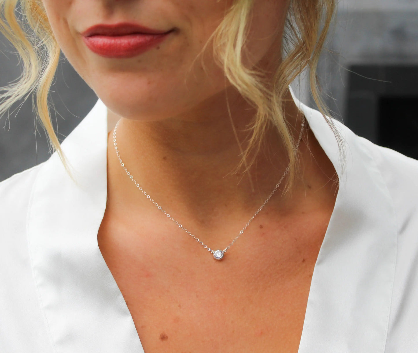 silver necklace