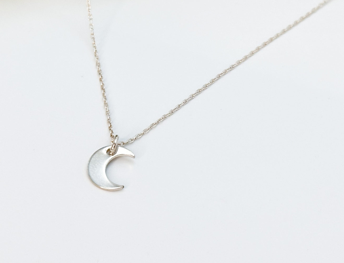 Tiny Gold Filled Moon Necklace