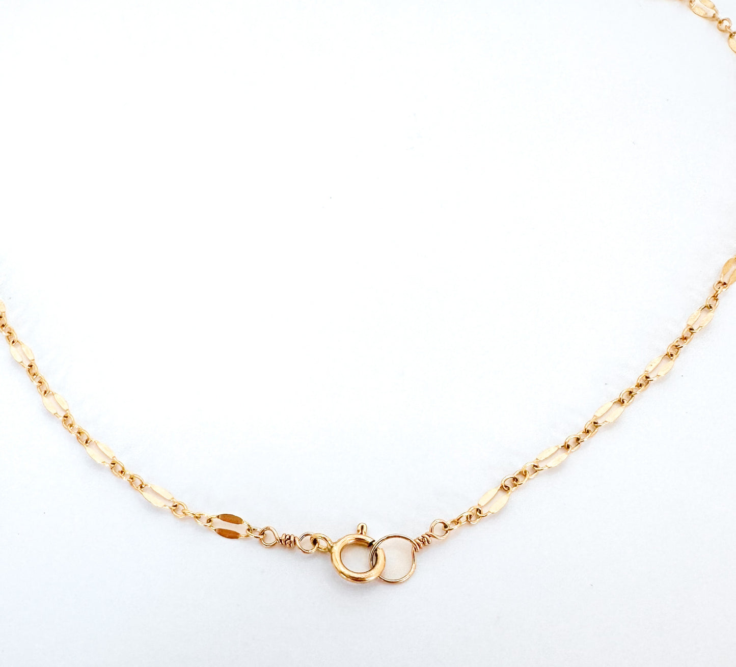 Large Hammered Circle Necklace, 14k Gold Fill, Sterling Silver