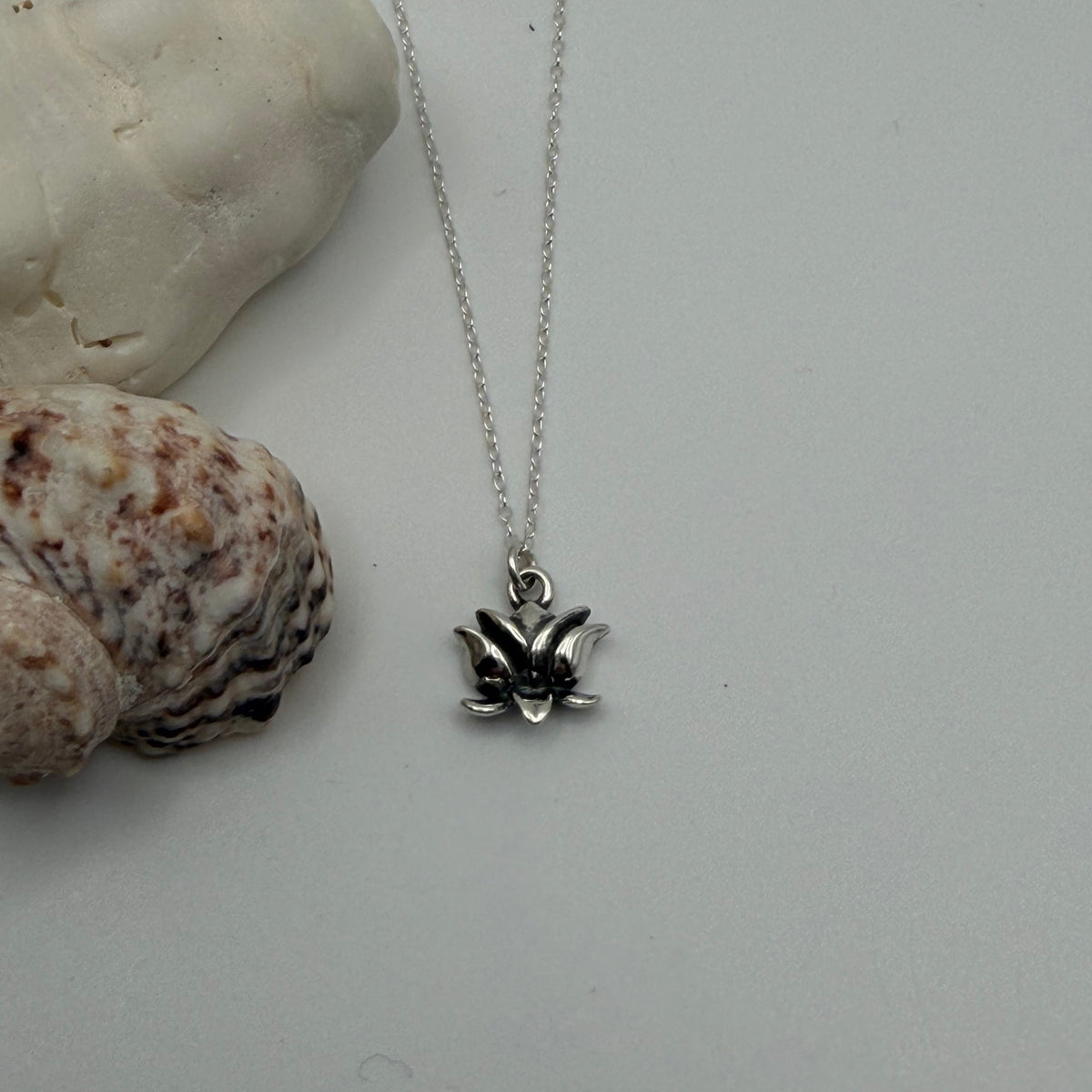 Small Sterling Silver Lotus Necklace My Store