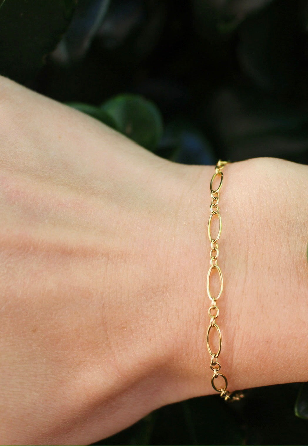 14k Gold Filled Figaro Bracelet