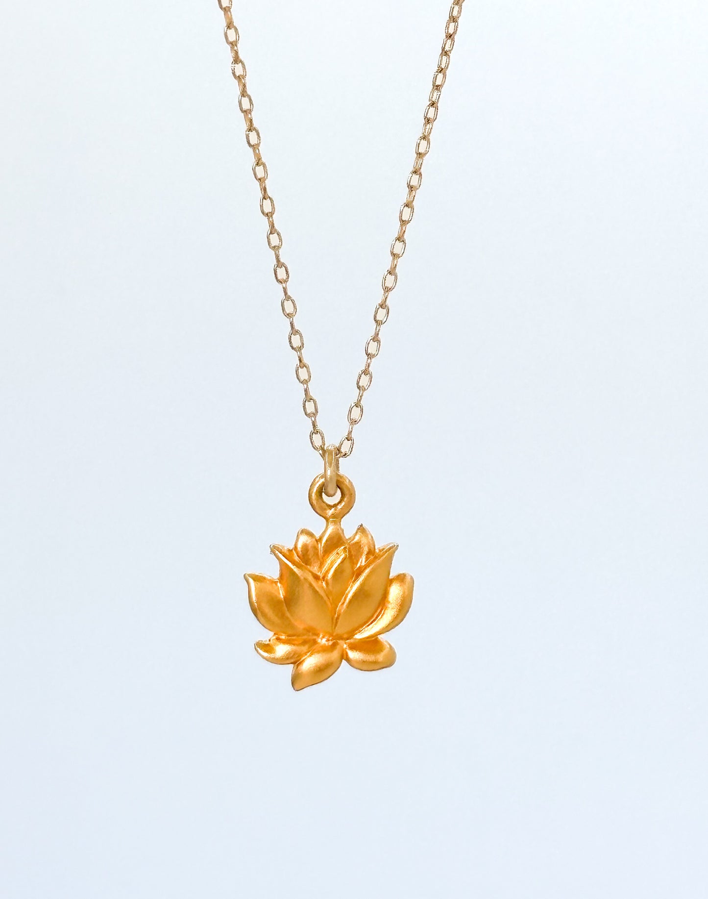 Gold Vermeil Lotus Necklace