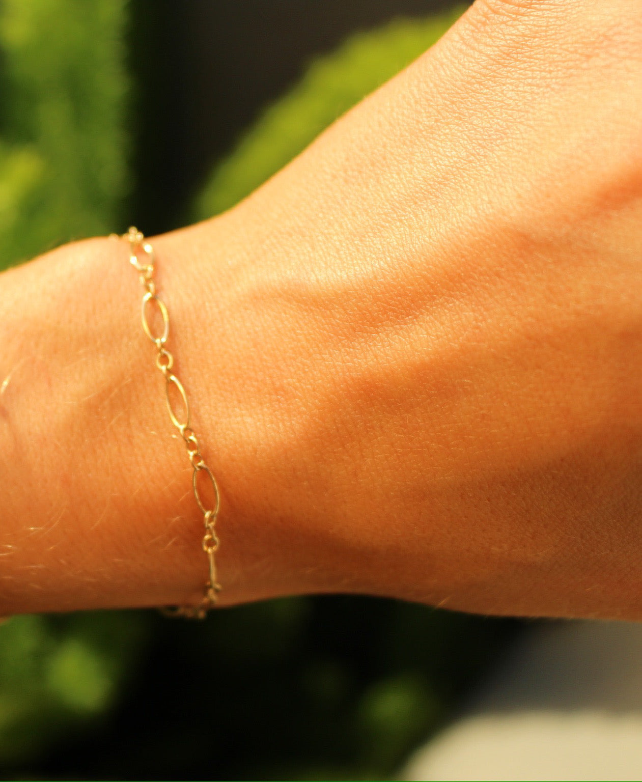 14k Gold Filled Figaro Bracelet