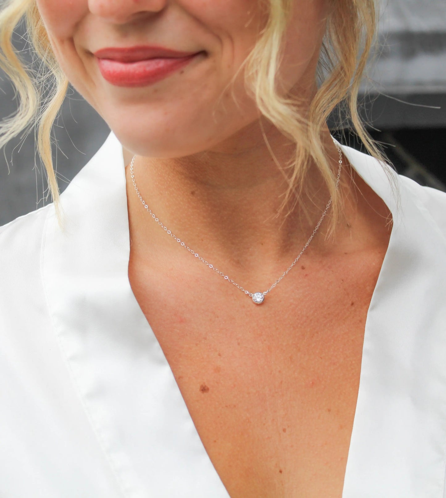 silver necklace