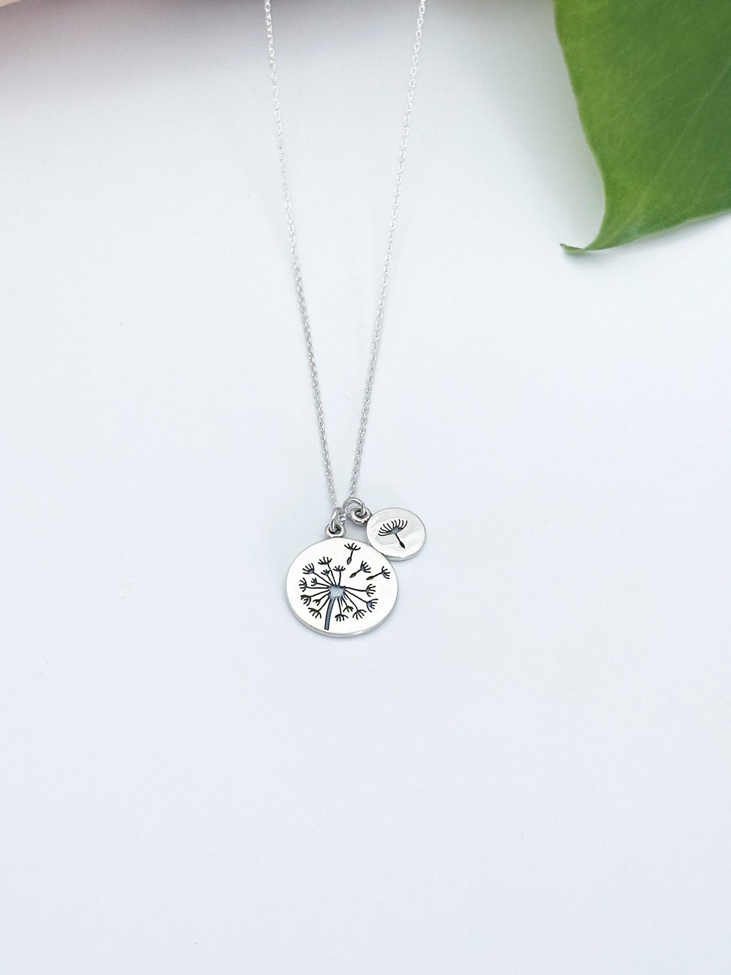 Gold Dandelion Necklace Set, Mother's Necklace