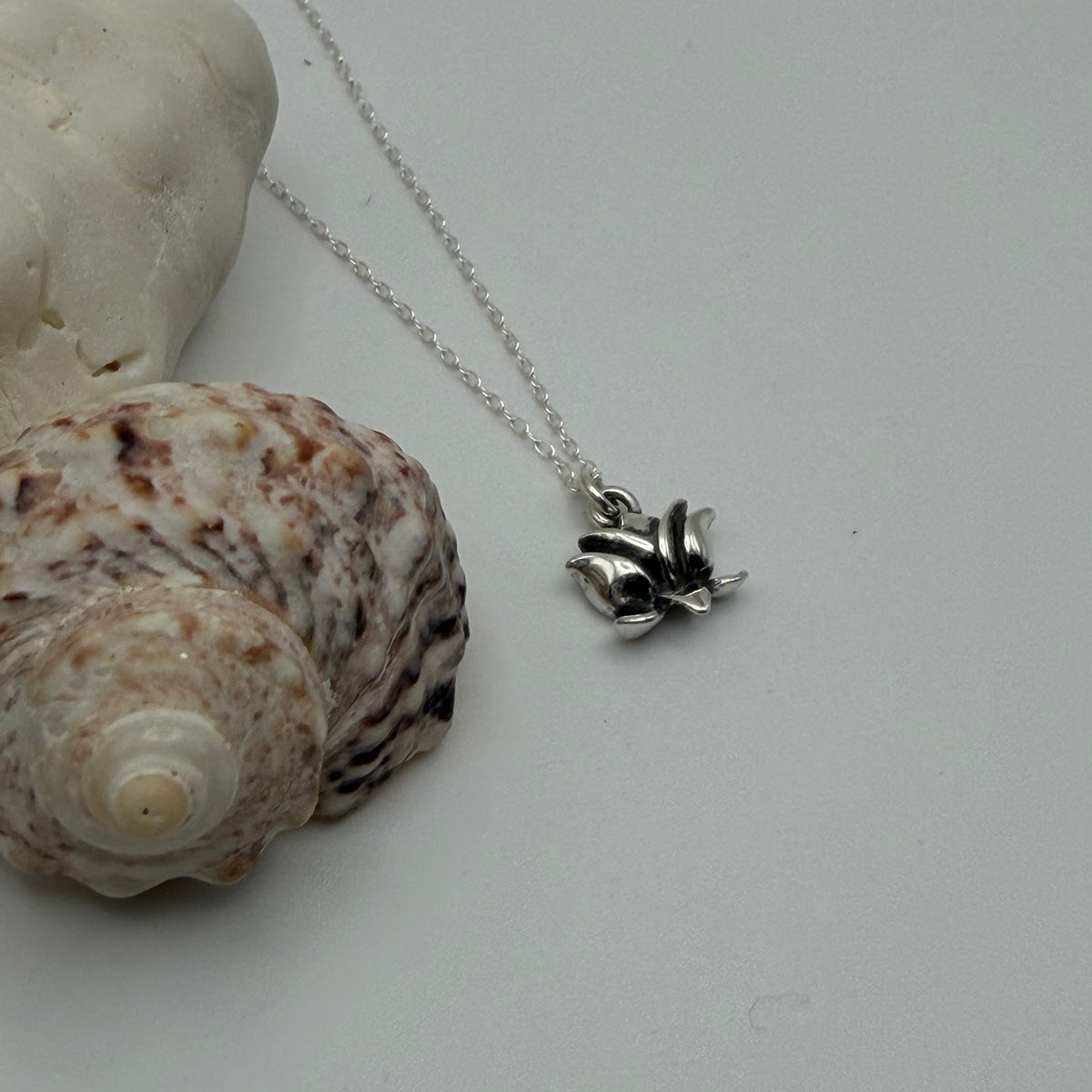 Small Sterling Silver Lotus Necklace My Store