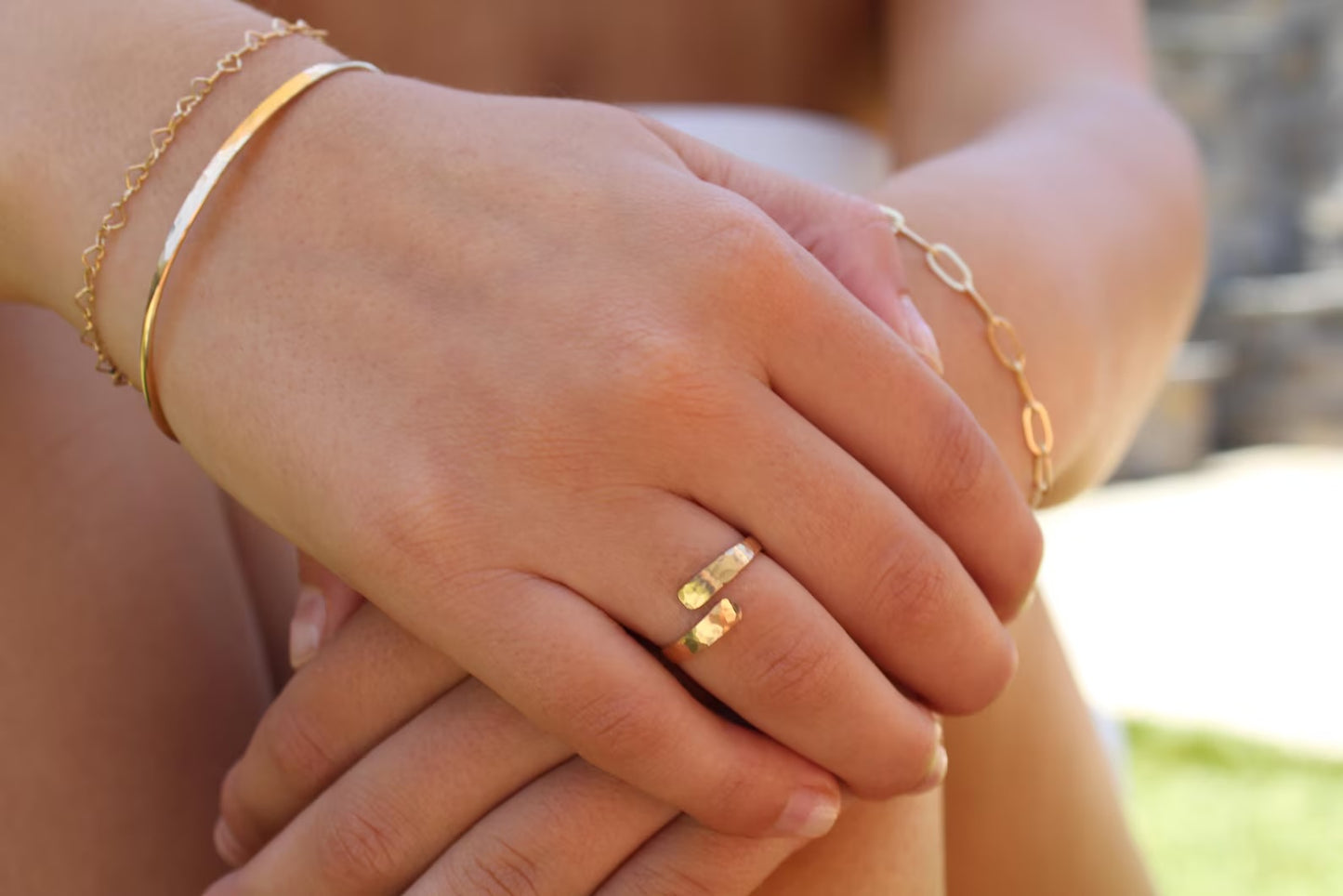 Dainty 14k Gold Filled Wrap Ring My Store
