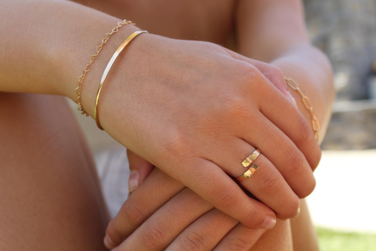 Dainty 14k Gold Filled Wrap Ring My Store