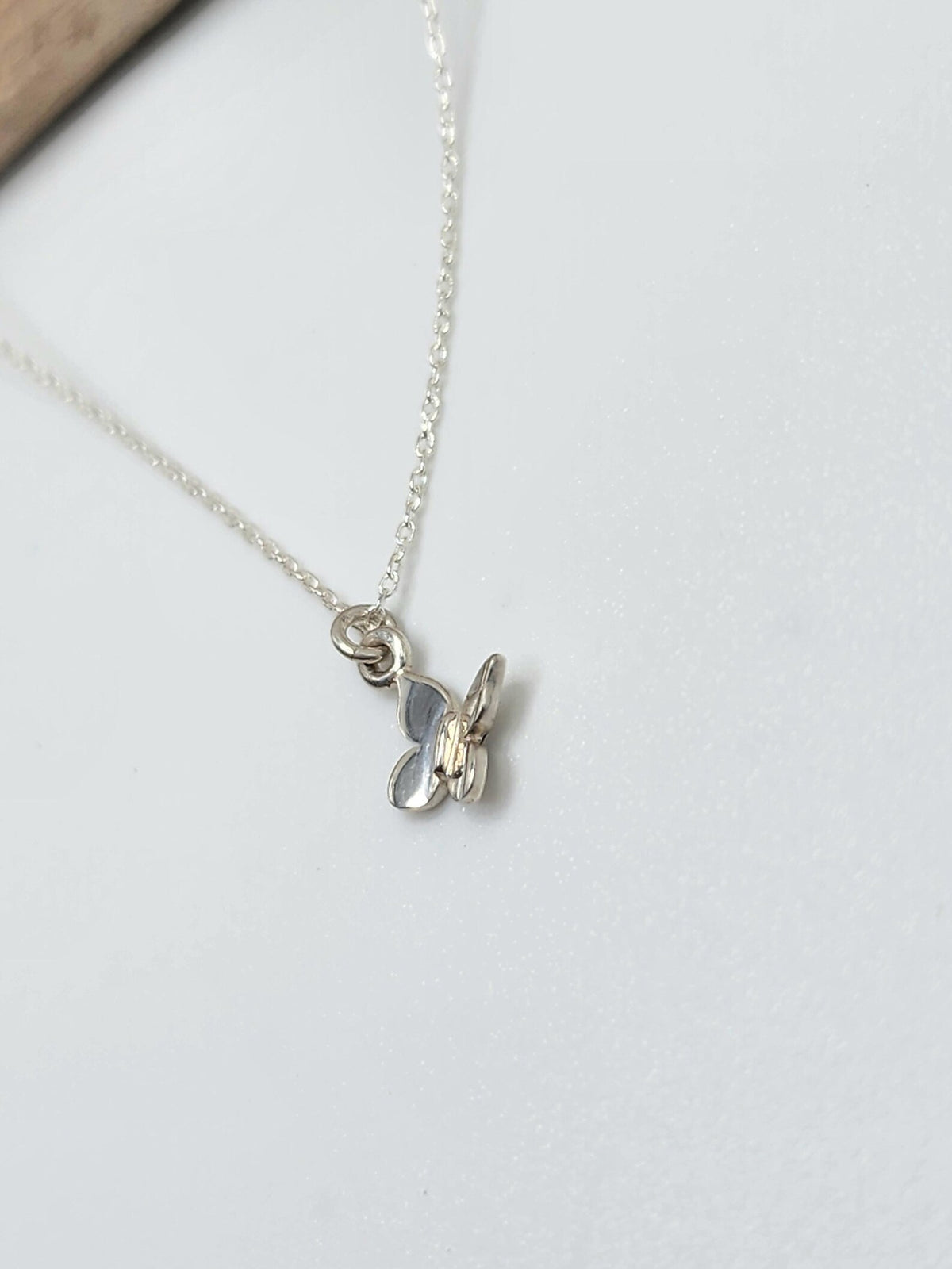 Tiny 3D Sterling Silver Butterfly Necklace My Store