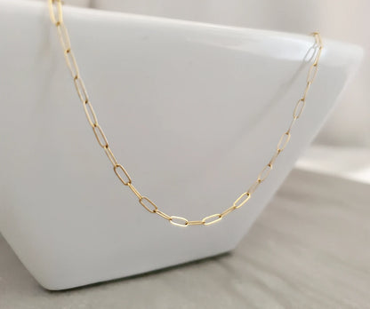 Gold Filled Tiny Paperclip Chain Anklet My Store