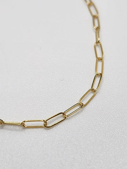 Gold Filled Tiny Paperclip Chain Anklet My Store
