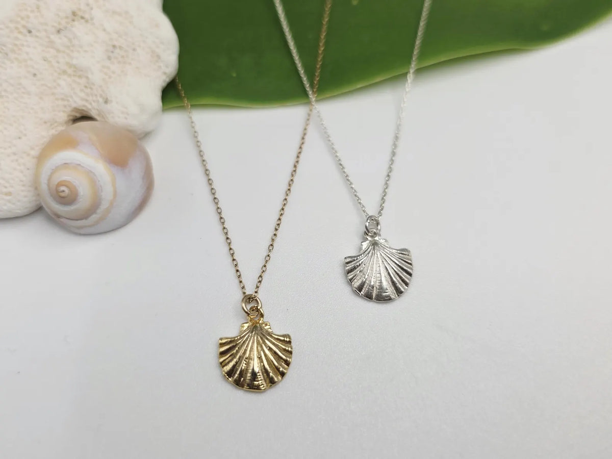 Sterling Silver Clam Shell Necklace My Store
