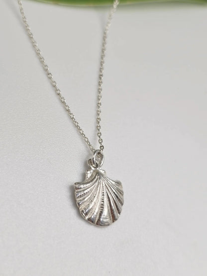 Sterling Silver Clam Shell Necklace My Store