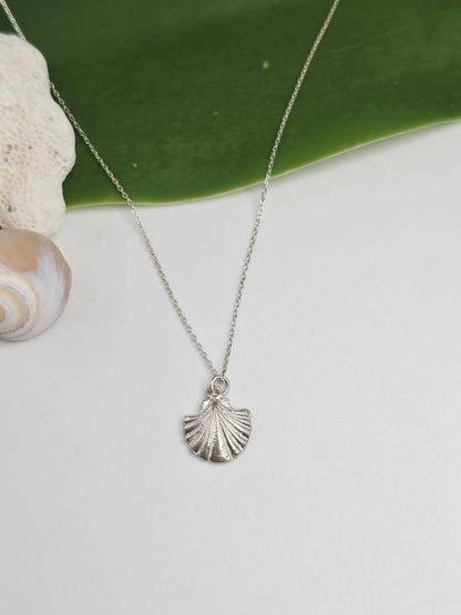 Sterling Silver Clam Shell Necklace My Store