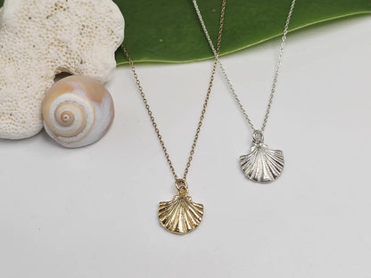 Sterling Silver Clam Shell Necklace My Store