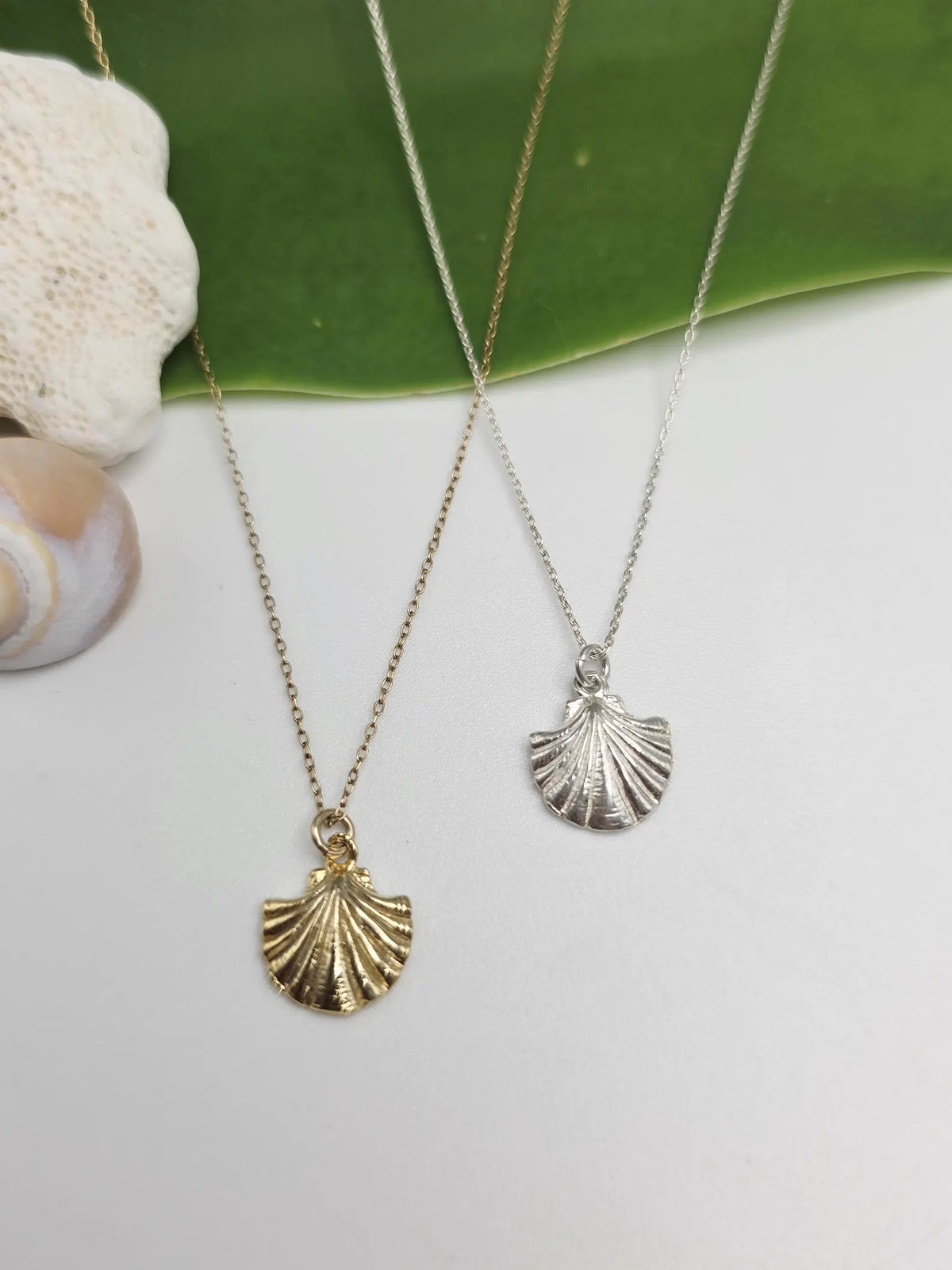 Sterling Silver Clam Shell Necklace My Store