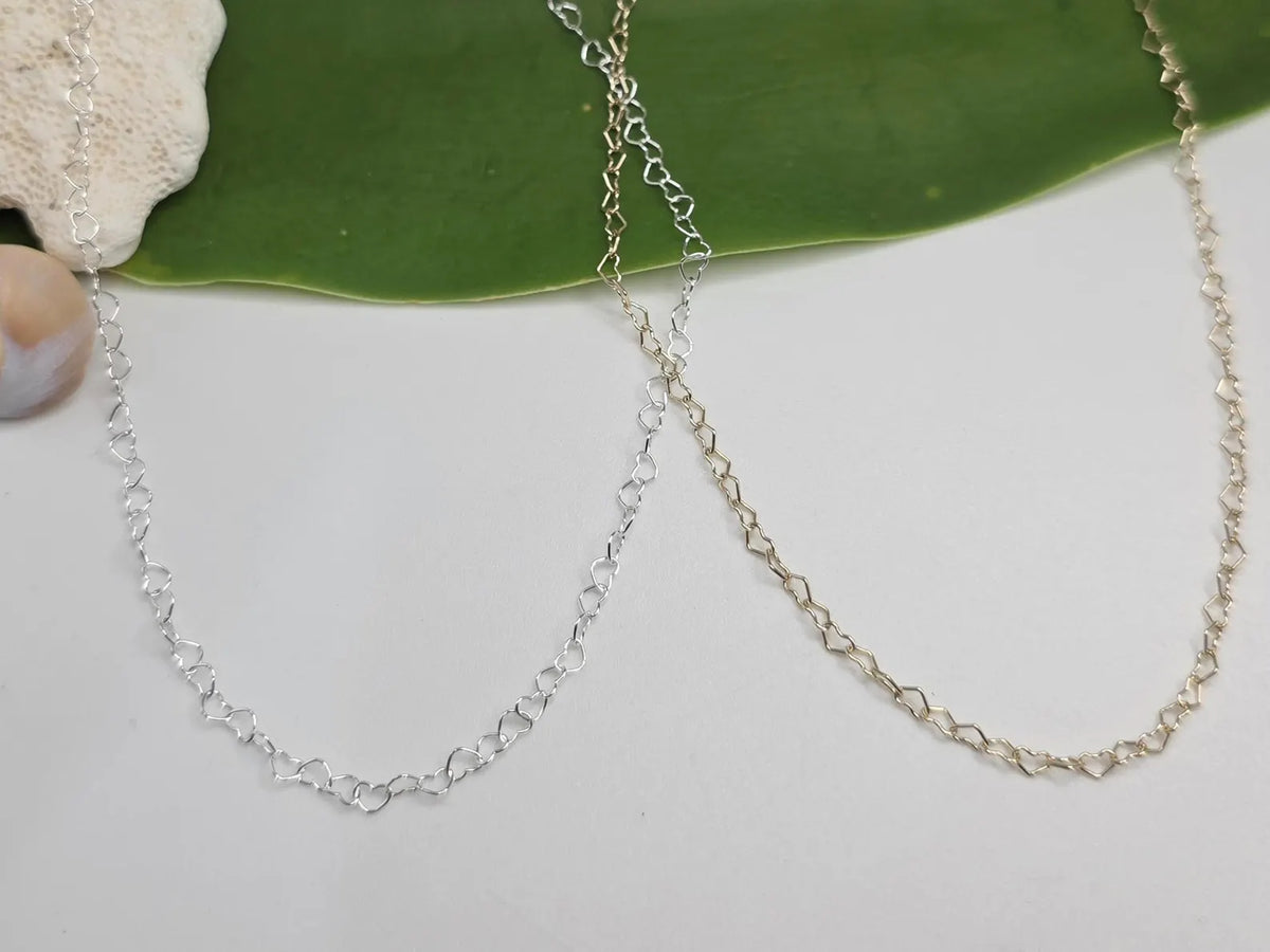 14k Gold Filled Heart Chain Anklet My Store