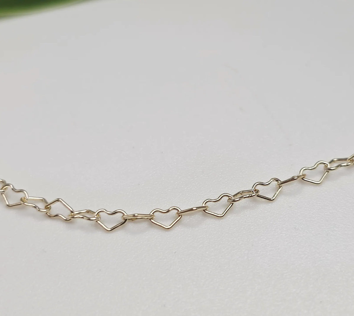 14k Gold Filled Heart Chain Anklet My Store