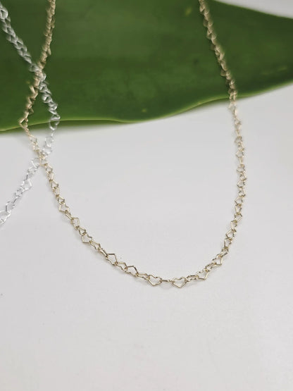 14k Gold Filled Heart Chain Anklet My Store