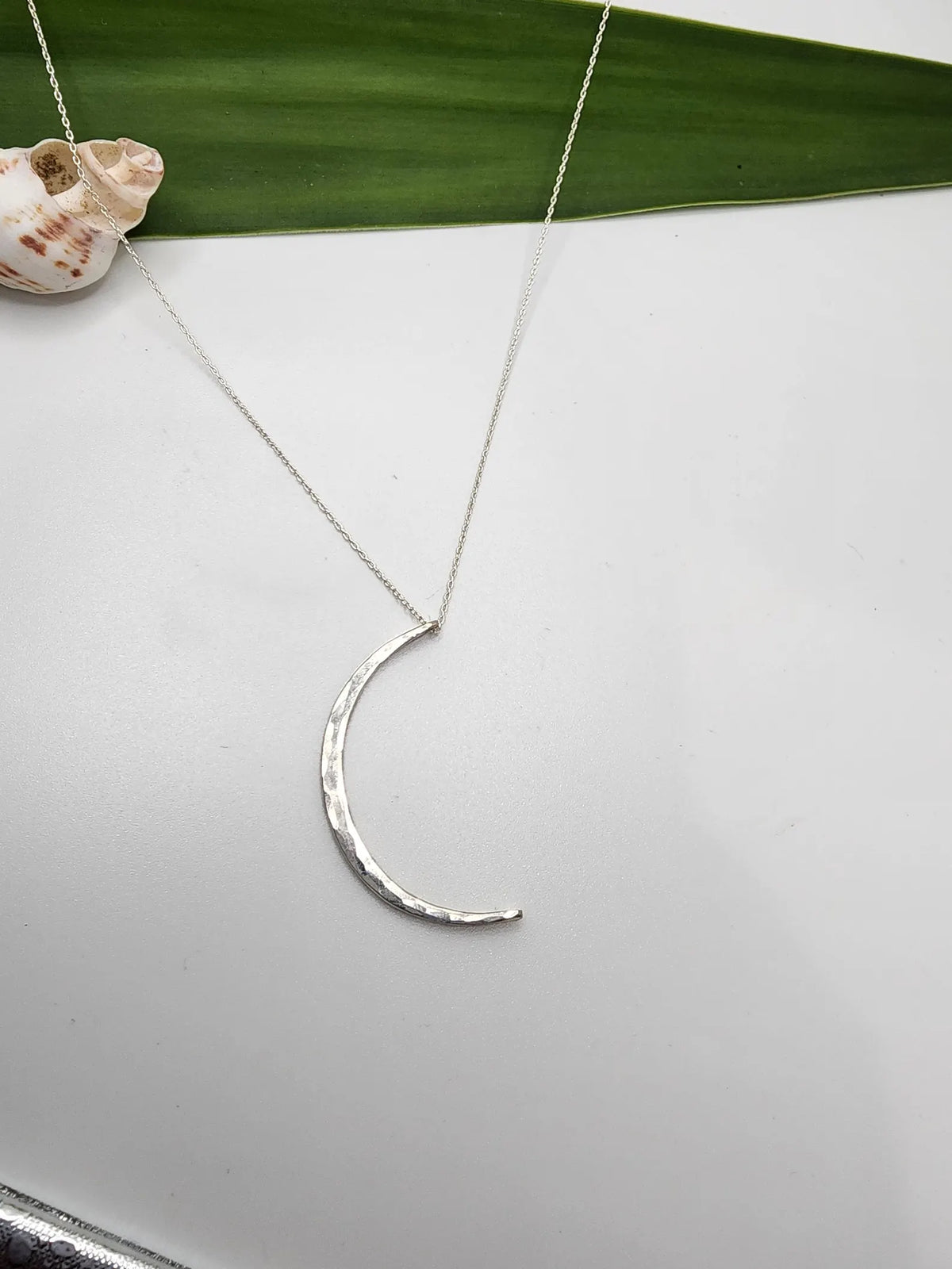 Gold Fill Hammered Crescent Moon Necklace My Store