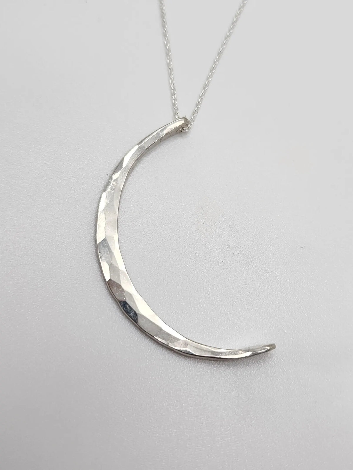 Gold Fill Hammered Crescent Moon Necklace My Store