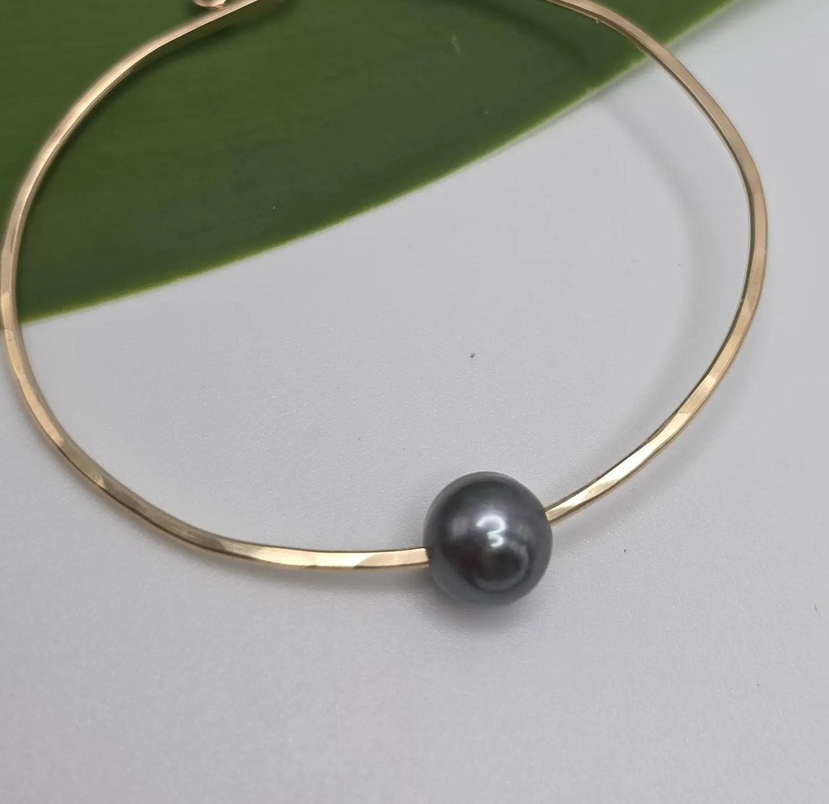 Floating Freshwater Pearl Bangle, Gold Fill, Sterling Silver My Store