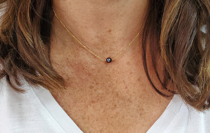 Freshwater Pearl on Satellite Chain Necklace, Choose 1 or 3 Pearls My Store