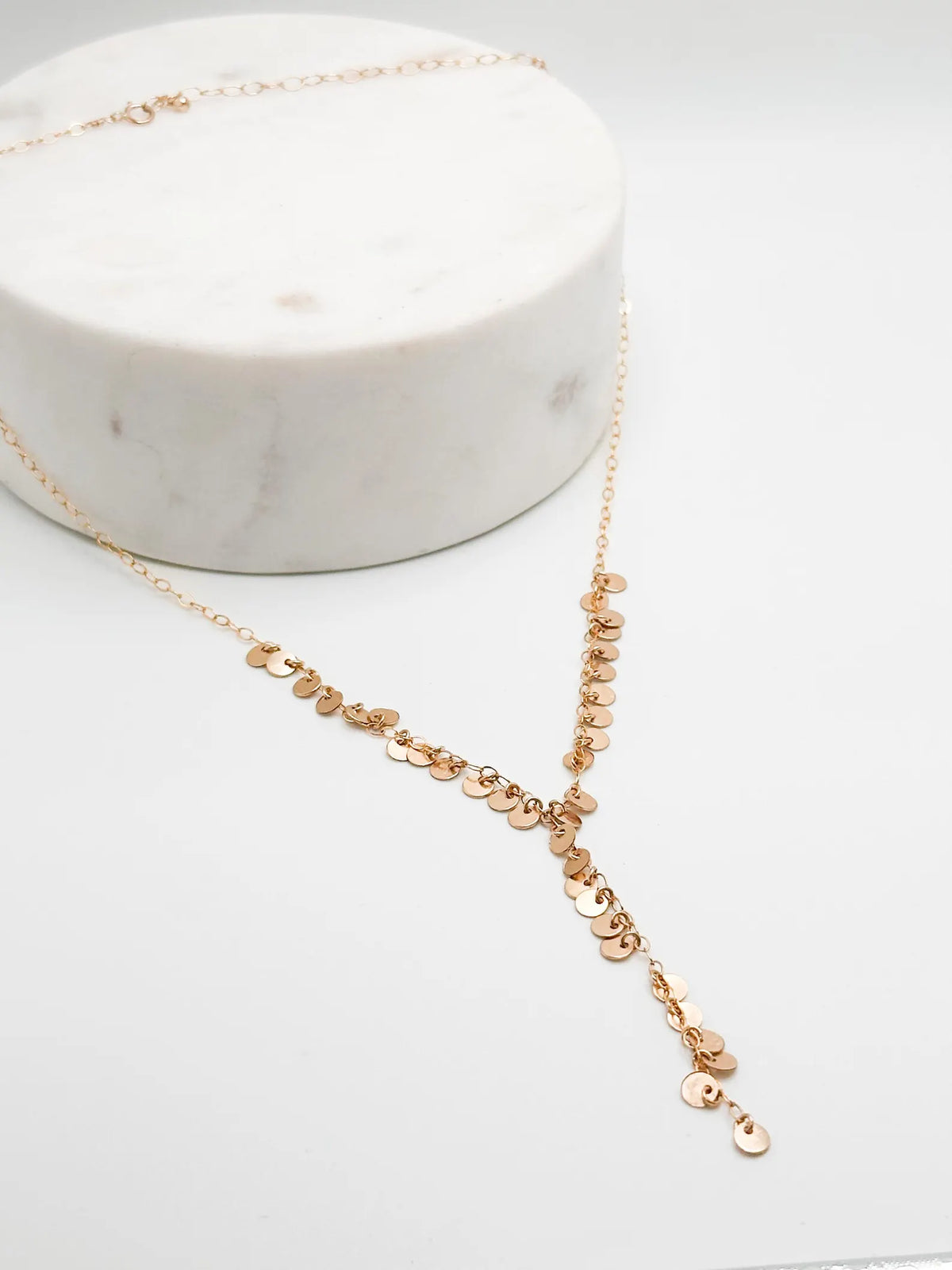 Sequin Y-Necklace, 14k Gold Fill, Sterling Silver My Store