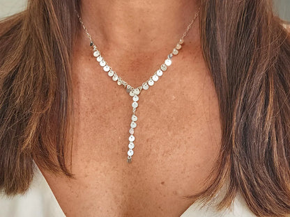 Sequin Y-Necklace, 14k Gold Fill, Sterling Silver My Store