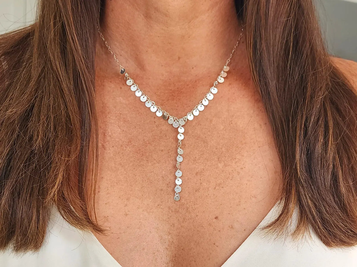 Sequin Y-Necklace, 14k Gold Fill, Sterling Silver My Store