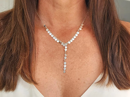 Sequin Y-Necklace, 14k Gold Fill, Sterling Silver My Store