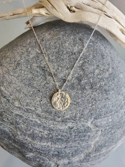 Layered Hammered Disks, Labradorite Bezel, 3 Necklace Set, 14k Gold Filled, Sterling Silver My Store