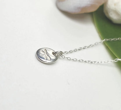 Tiny Sterling Silver Dragonfly Pendant Necklace My Store